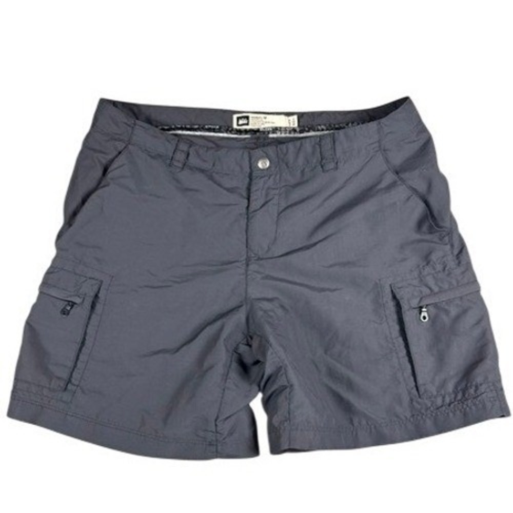 REI Cargo Shorts Womens 12 Sahara Hiking Grey UPF 50 Nylon Outdoor Utility